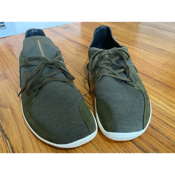 EUC Vivobarefoot Primus Asana II Leather Barefoot Shoes Green Mens 14/ 48 EUR main image 7